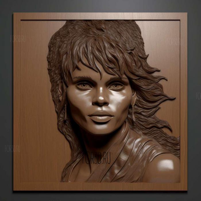 Halle Berry 2 stl model for CNC